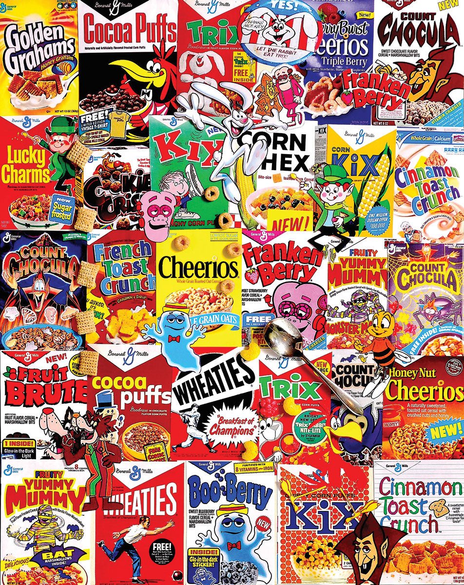 Cereal Boxes (1261pz) - 1000 Piece Jigsaw Puzzle