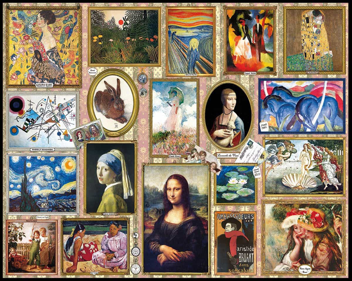 Great Paintings (1345pz) - 1000 Piece Jigsaw Puzzle