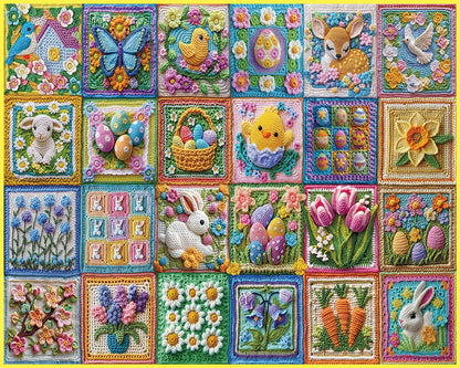 Easter Crochet (2096pz) - 1000 Piece Jigsaw Puzzle
