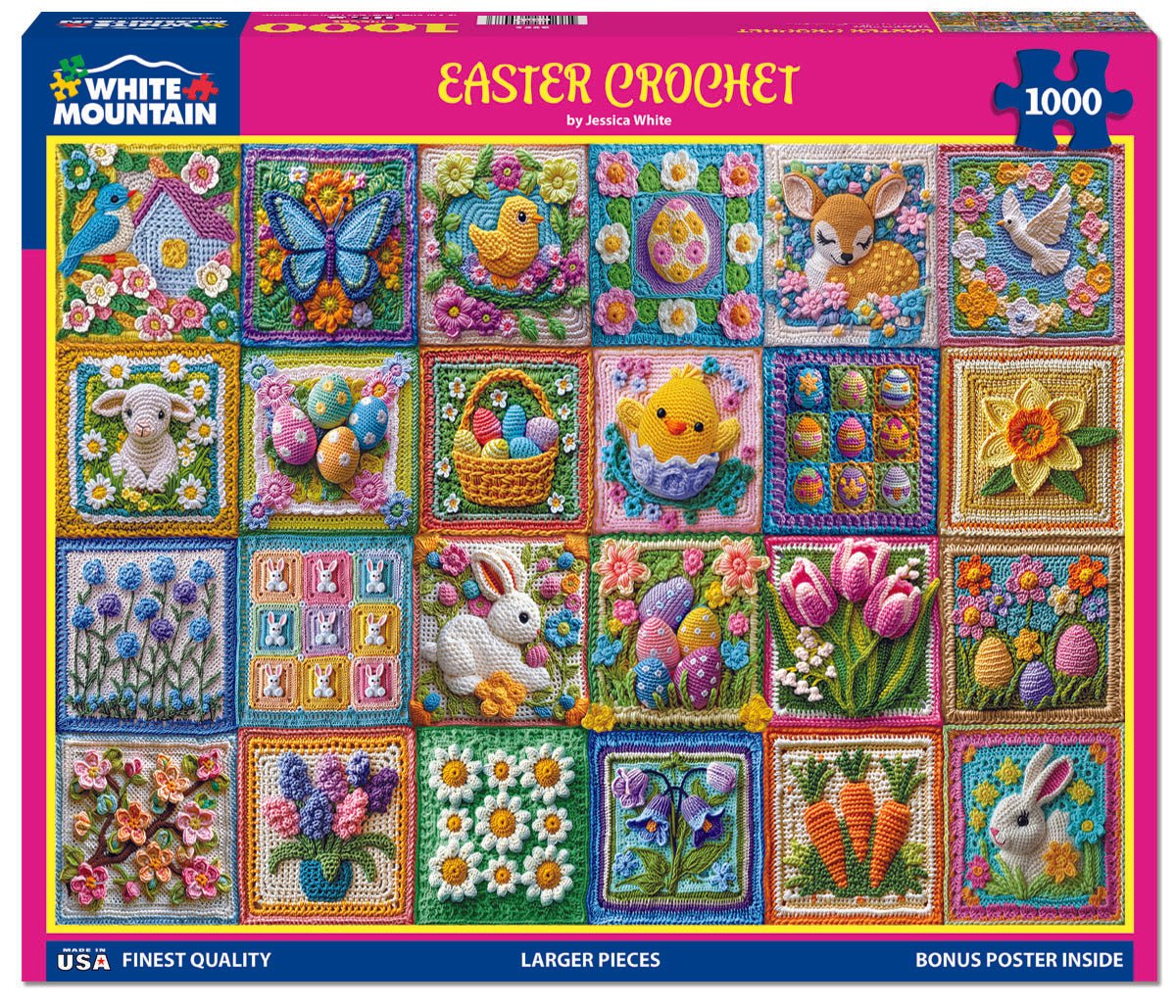 Easter Crochet (2096pz) - 1000 Piece Jigsaw Puzzle