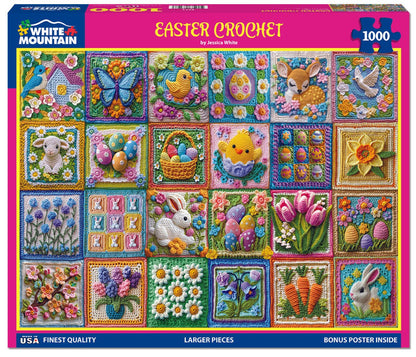 Easter Crochet (2096pz) - 1000 Piece Jigsaw Puzzle
