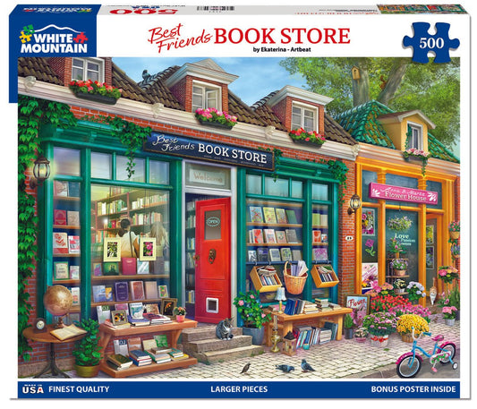 Best Friends Book Store (2131pz) - 500 Piece Jigsaw Puzzle