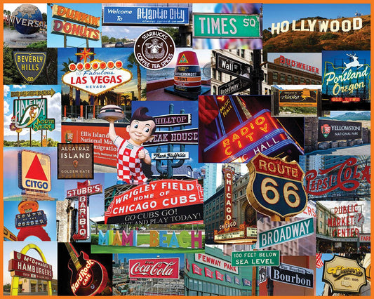 Signs Across America (2145pz) - 1000 Piece Jigsaw Puzzle